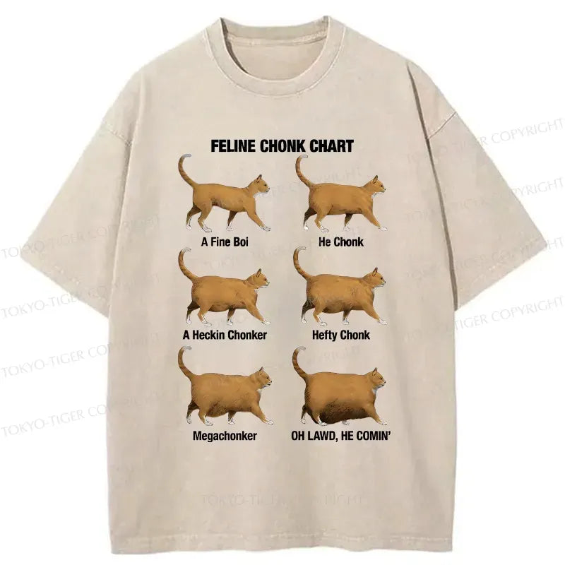 Vintage Washed Cat T-Shirt Streetwear