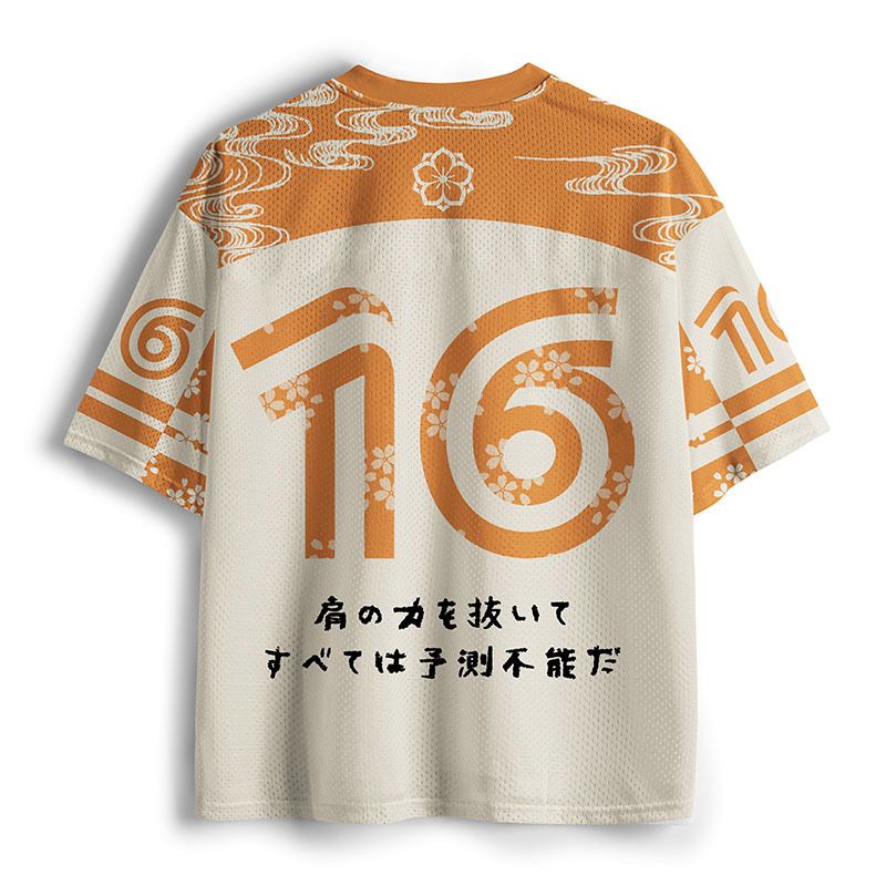 Kyoto Cat Graphic Mesh Jersey for Summer