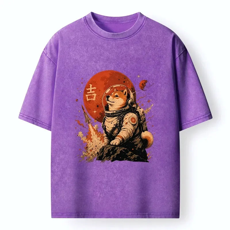 Red Planet Space Dog Shirt Gift Idea