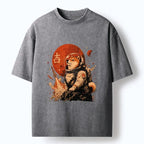 Kyoto-Lion Space Dog On Red Planet Mission Washed T-Shirt