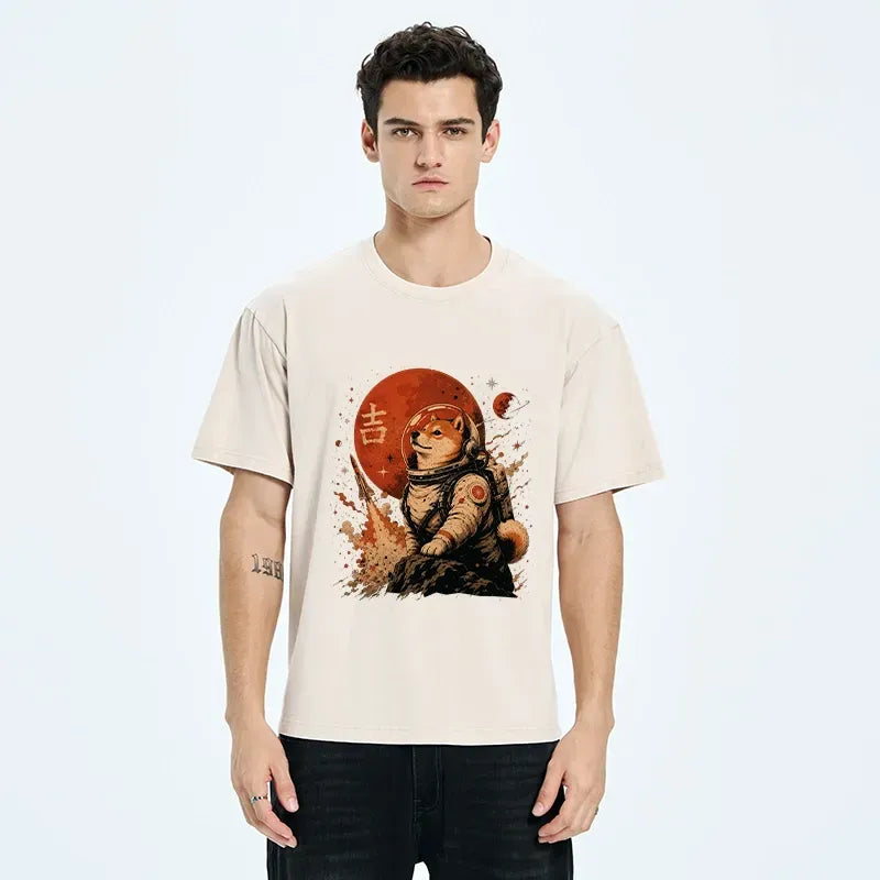 Red Planet Space Dog Shirt Gift Idea