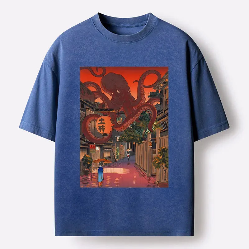 Japanese woodblock print t-shirt free shipping