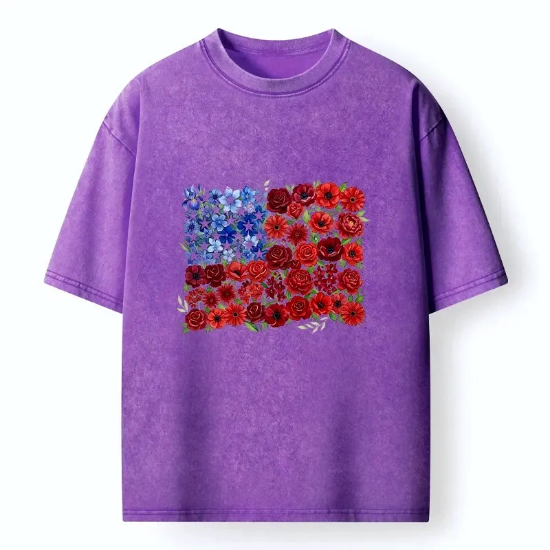 Japanese Floral Art T-Shirt for Daily Wear