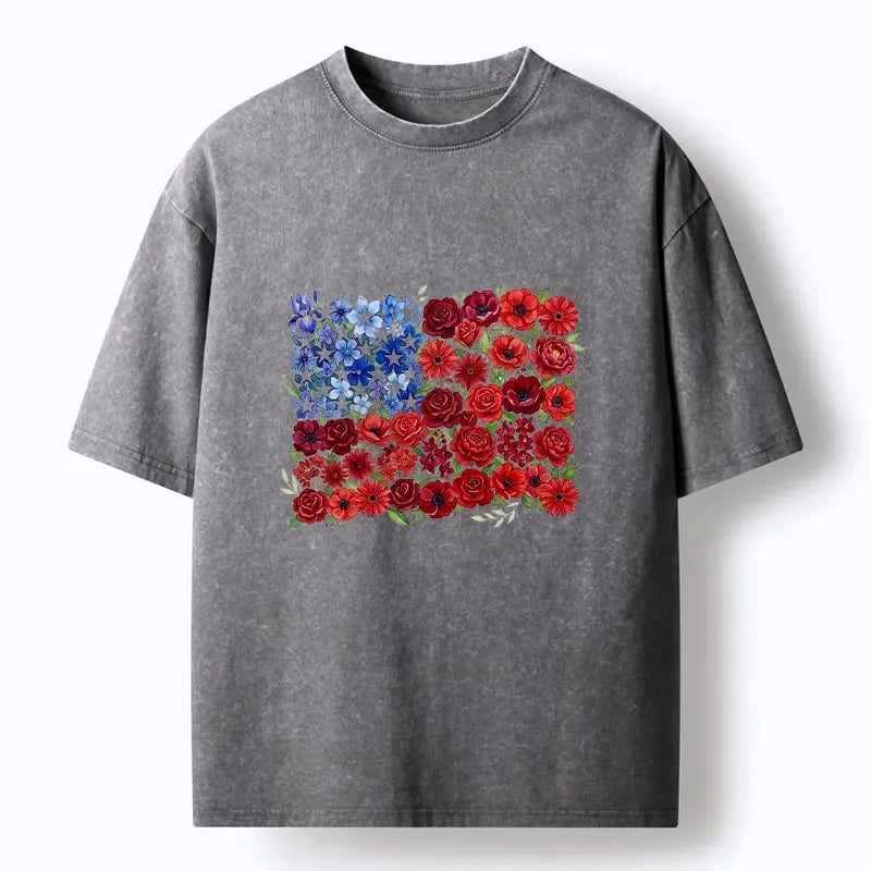 Japanese Floral Art T-Shirt for Daily Wear