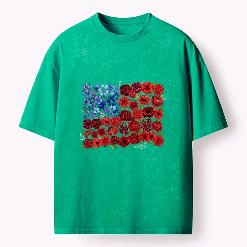 Watercolor American Flag Tee On Sale