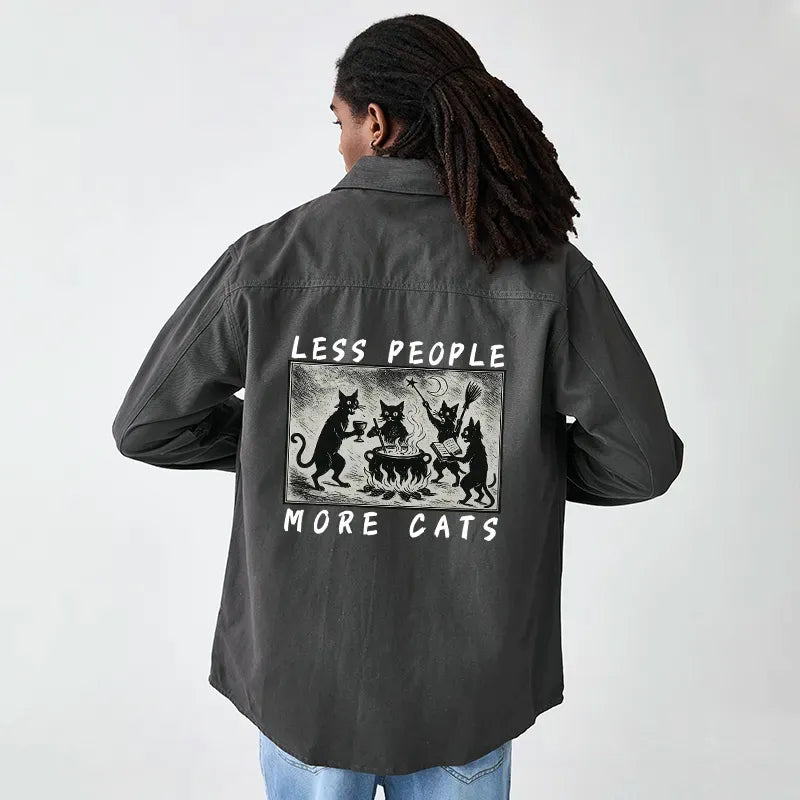 Japanese cat sacrifice ceremony corduroy jacket