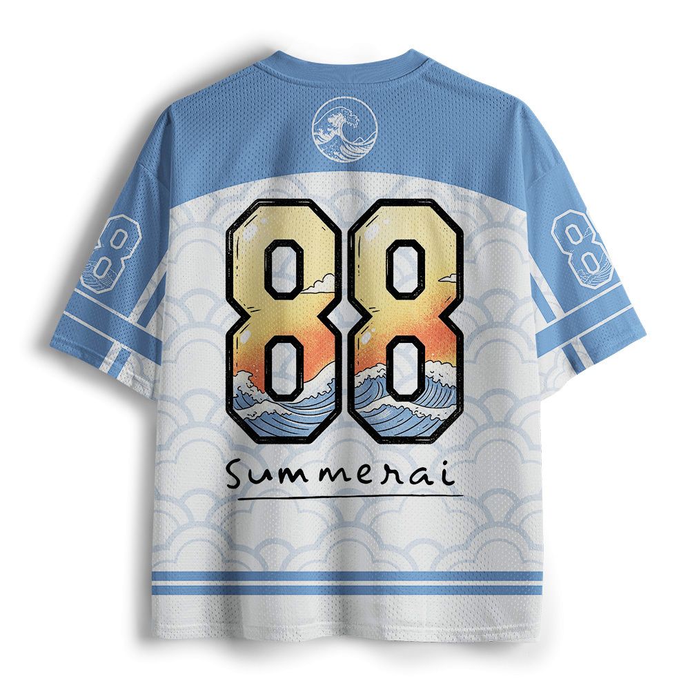 Kyoto-Lion Japanese Surfing Samurai Mesh Jersey