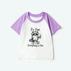 Japanese Vintage Raccoon Kids Tee