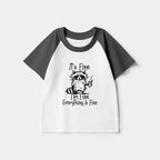 Japanese Vintage Raccoon Kids Tee