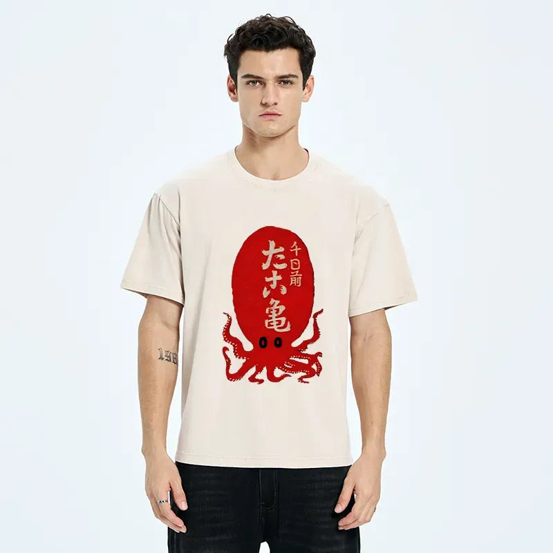 Vintage Japanese Ukiyo-e Octopus T-Shirt Gift