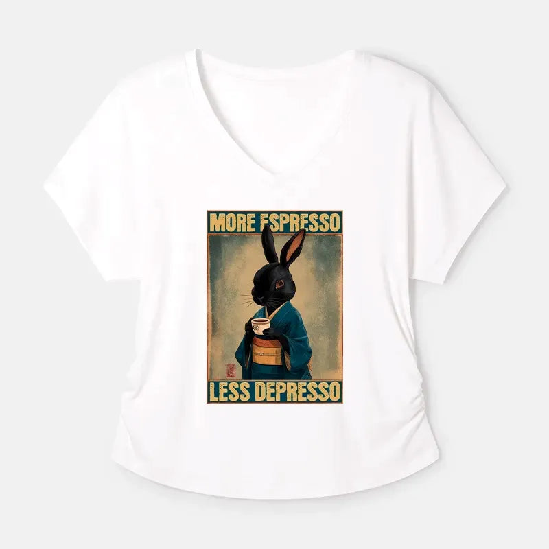 Japanese Rabbit Modal T-Shirt for Summer