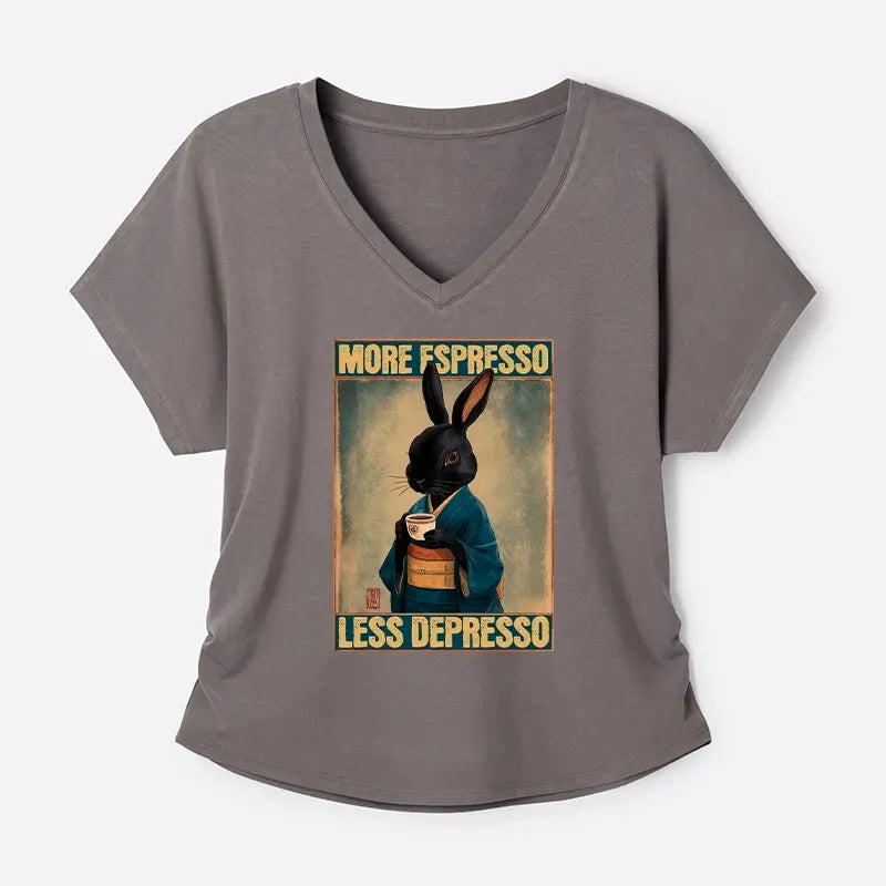 More Espresso Less Depresso Rabbit Tee