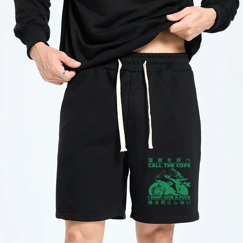funny frog motorcycle unisex shorts