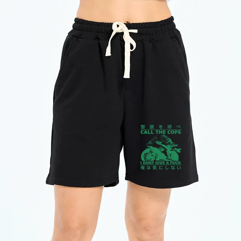 japanese vintage frog riding motorcycle shorts