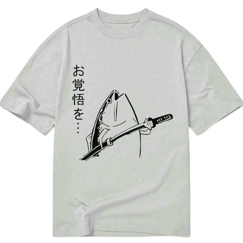 Ukiyo-e Fish With Knife T-Shirt Streetwear