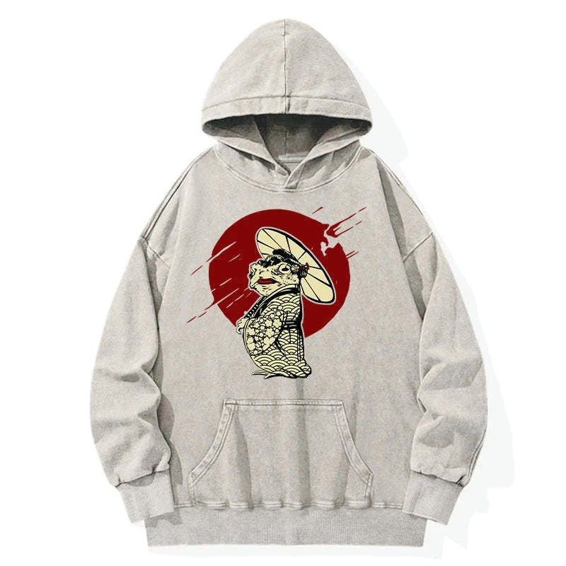 Trendy Washed Hoodie for Summer