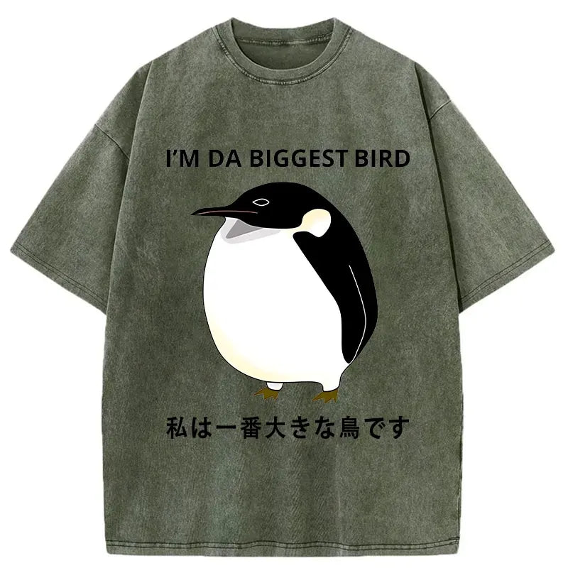 japanese vintage bird washed t-shirt