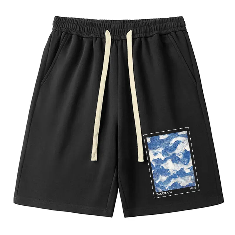 Japanese Retro Art Wave Unisex Shorts