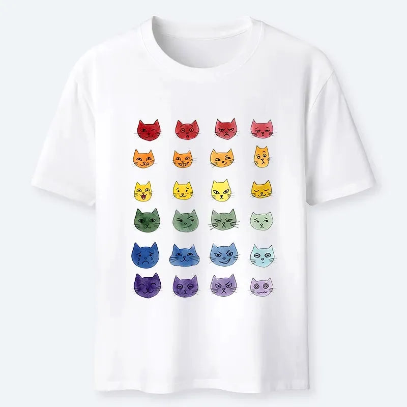 Kyoto-Lion Watercolor Rainbow Cat Classic T-Shirt