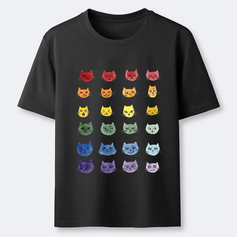 Kyoto-Lion Watercolor Rainbow Cat Classic T-Shirt