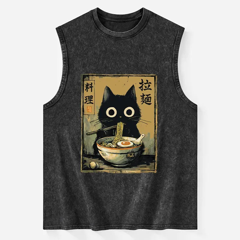 japanese washed tank top for summer