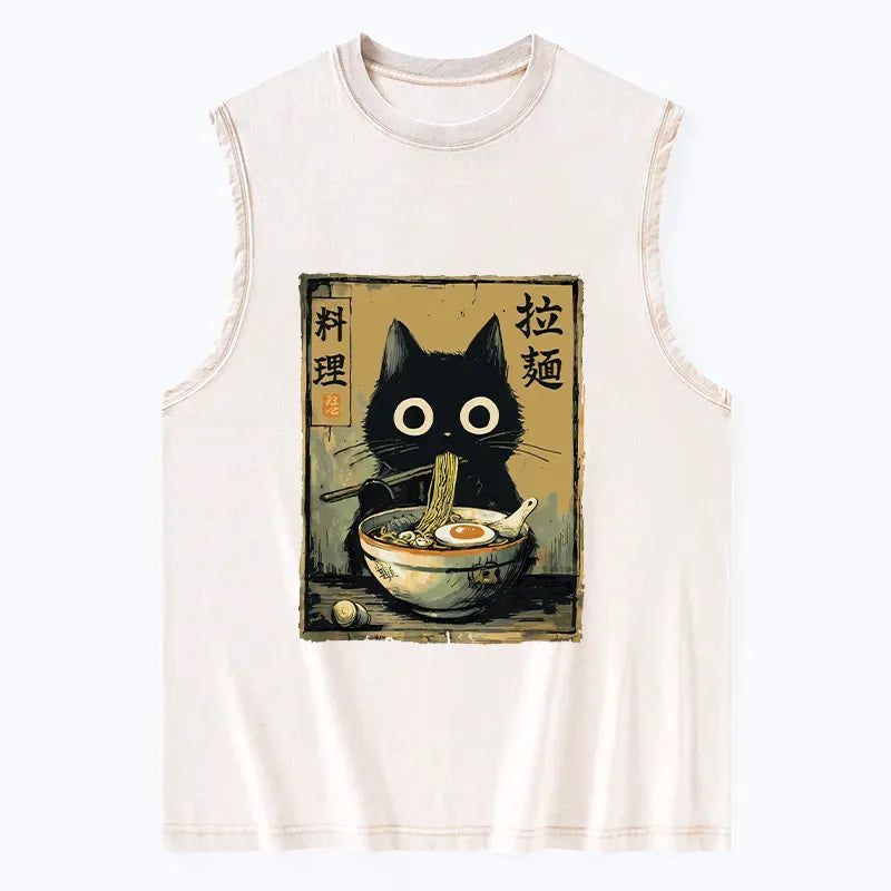 comfortable unisex cat tank top