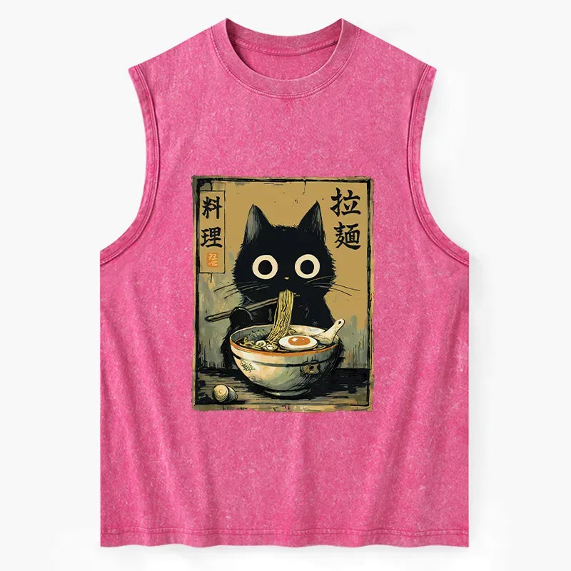 comfortable unisex cat tank top