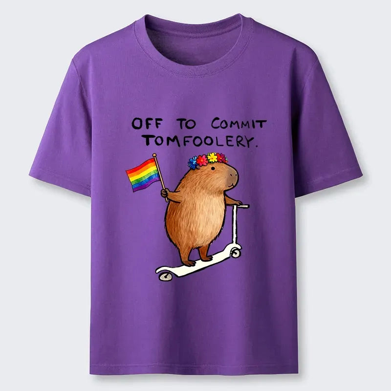 Kyoto-Lion Pride Capybara On Scooter Meme Classic T-Shirt