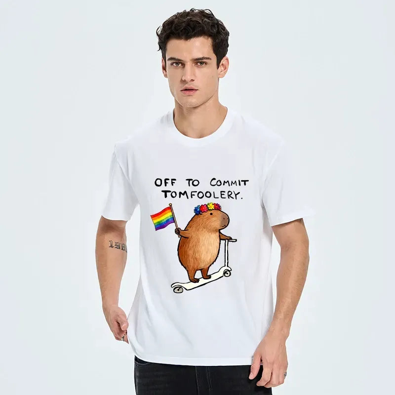 Japanese Vintage Capybara Tee for Daily Wear