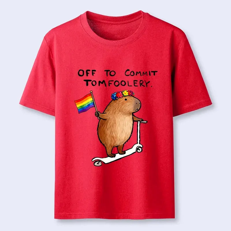 Kyoto-Lion Pride Capybara On Scooter Meme Classic T-Shirt