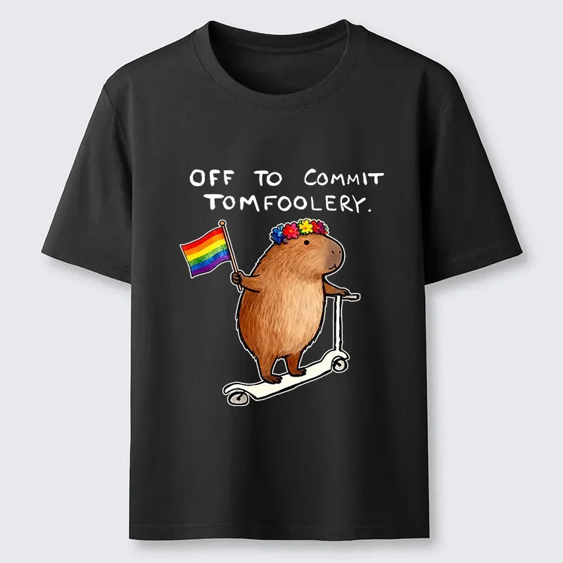 Kyoto-Lion Pride Capybara On Scooter Meme Classic T-Shirt