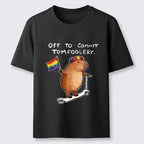 Kyoto-Lion Pride Capybara On Scooter Meme Classic T-Shirt
