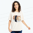 Kyoto-Lion Sushi Cat Washed T-Shirt