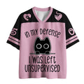 Kyoto-Lion Defending Cat Funny Mesh Jersey