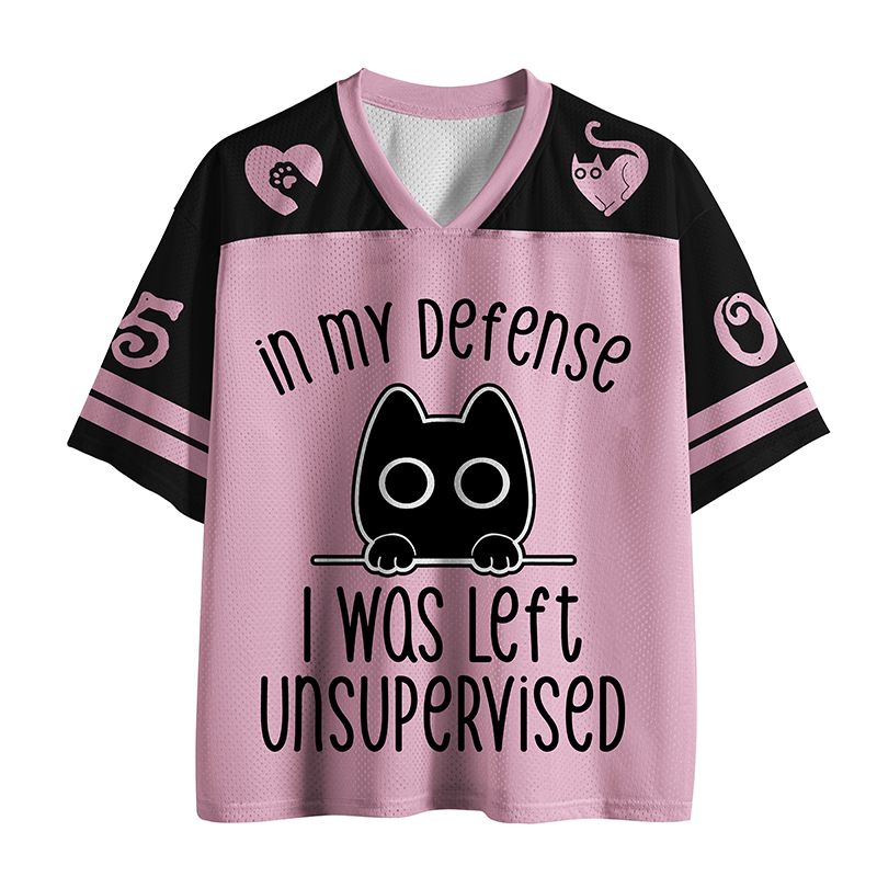Kyoto-Lion Defending Cat Funny Mesh Jersey