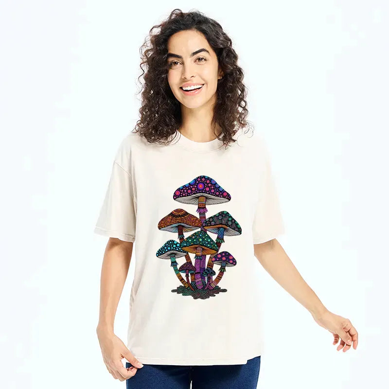 Watercolor Mushroom T-Shirt for Vacation