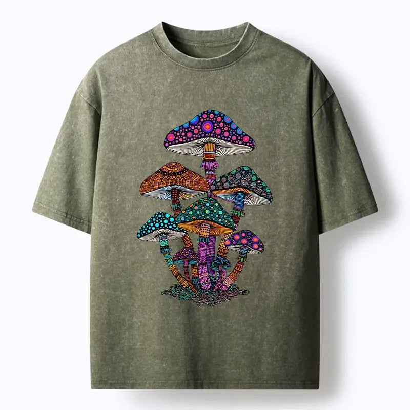Japanese Ukiyo-e Mushroom T-Shirt