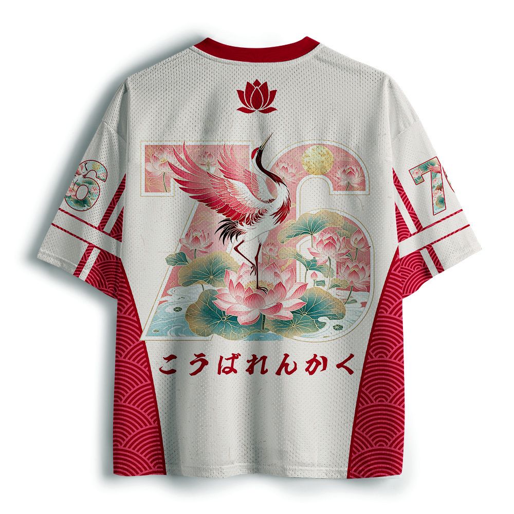 Kyoto Lion Lotus Jersey for Streetwear