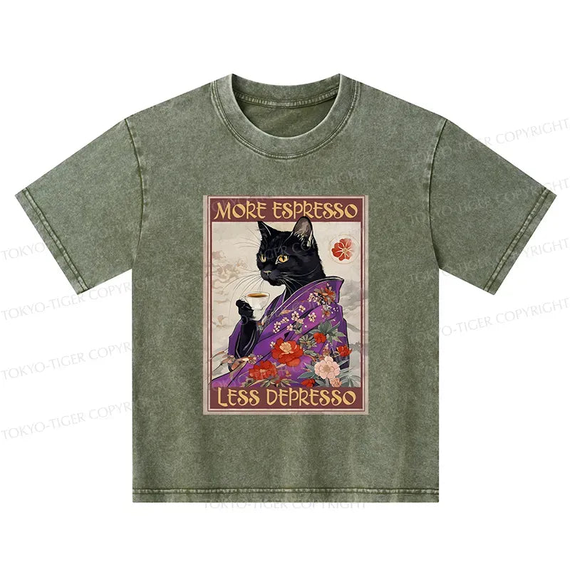 japanese cat t-shirt for kids gift idea
