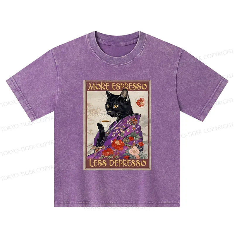 japanese cat t-shirt for kids gift idea