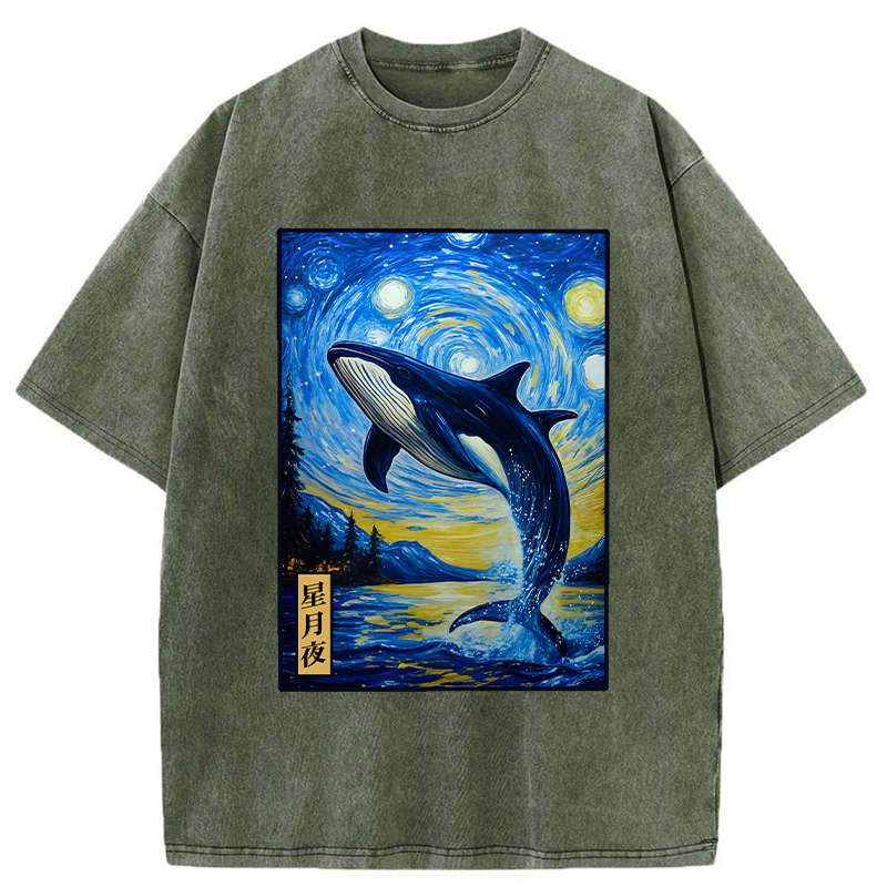 Kyoto lion whale t-shirt trendy summer gift idea