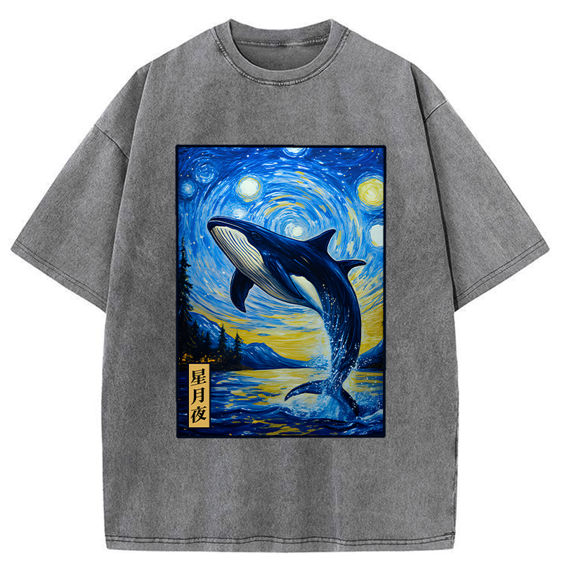 Kyoto lion whale t-shirt trendy summer gift idea