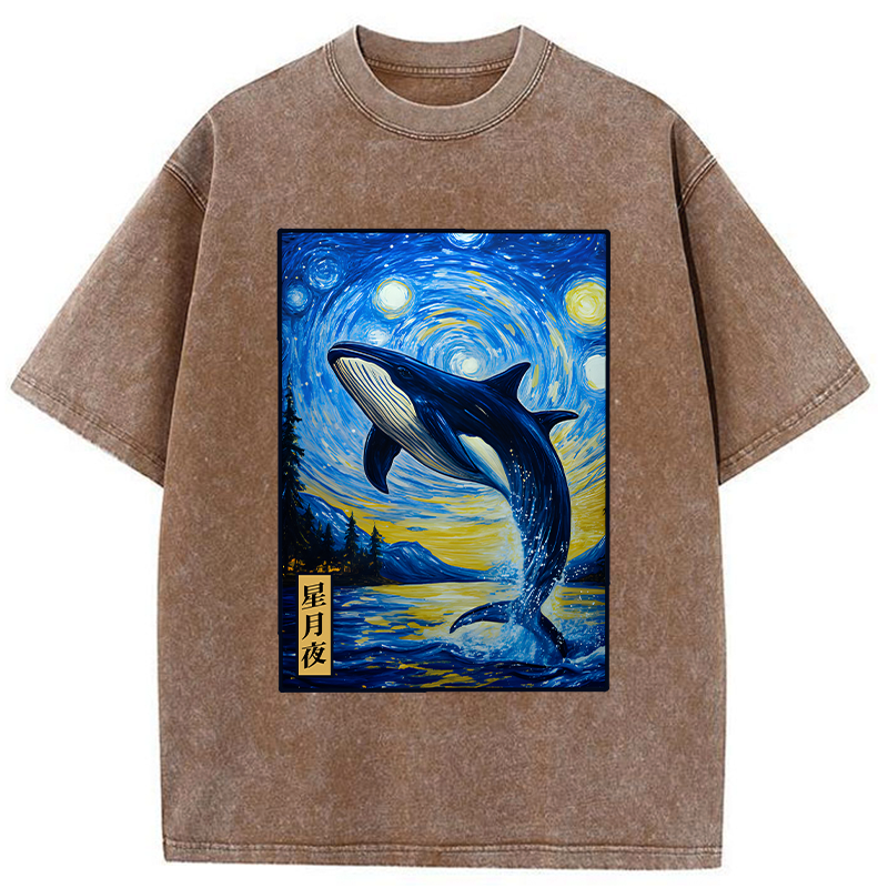Kyoto lion whale t-shirt trendy summer gift idea