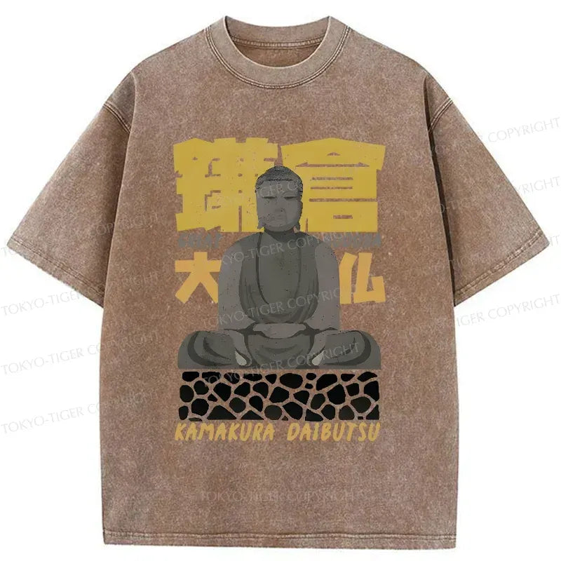 Japanese Washed T-Shirt for Daily Wear