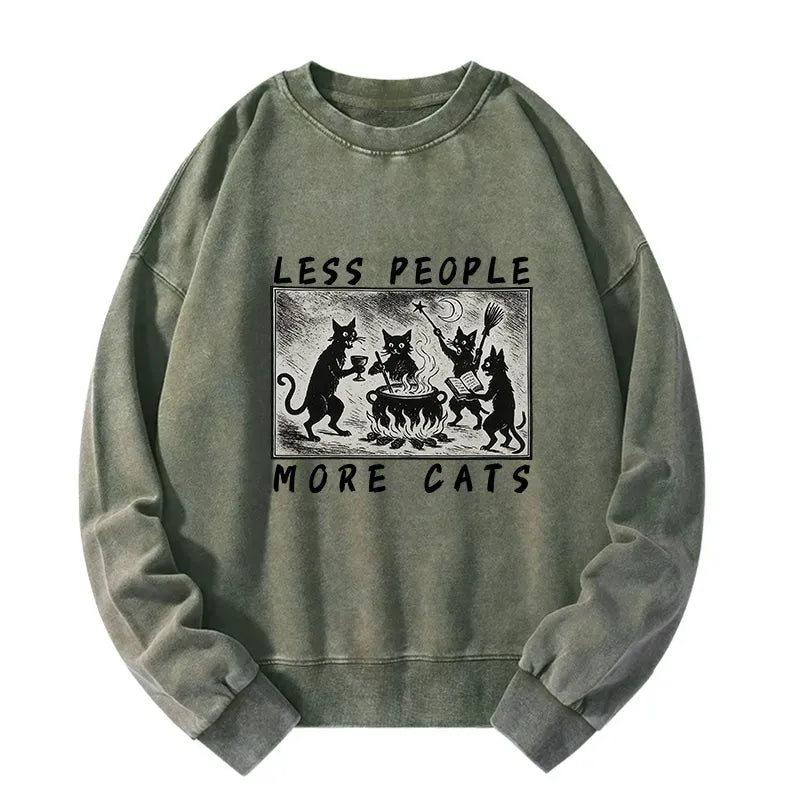 Kyoto-Lion Cat Sacrifice Ceremony Washed Sweatshirt