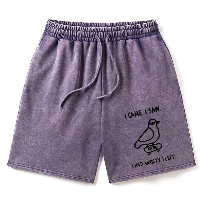 Japanese Vintage Washed Shorts for Casual