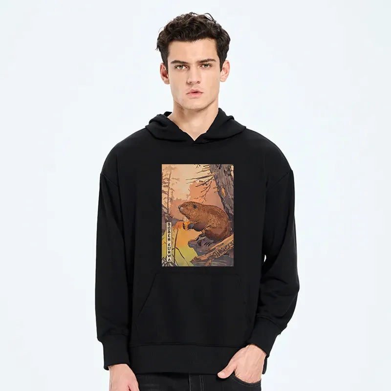 Kyoto-Lion Beaver By The River Classic Hoodie