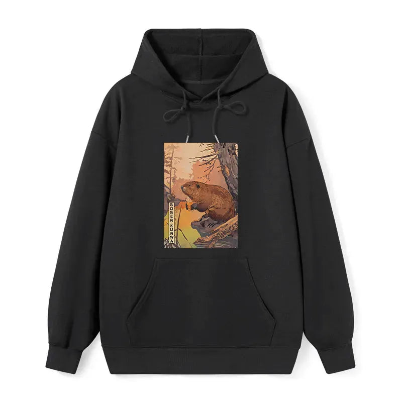 Kyoto-Lion Beaver By The River Classic Hoodie
