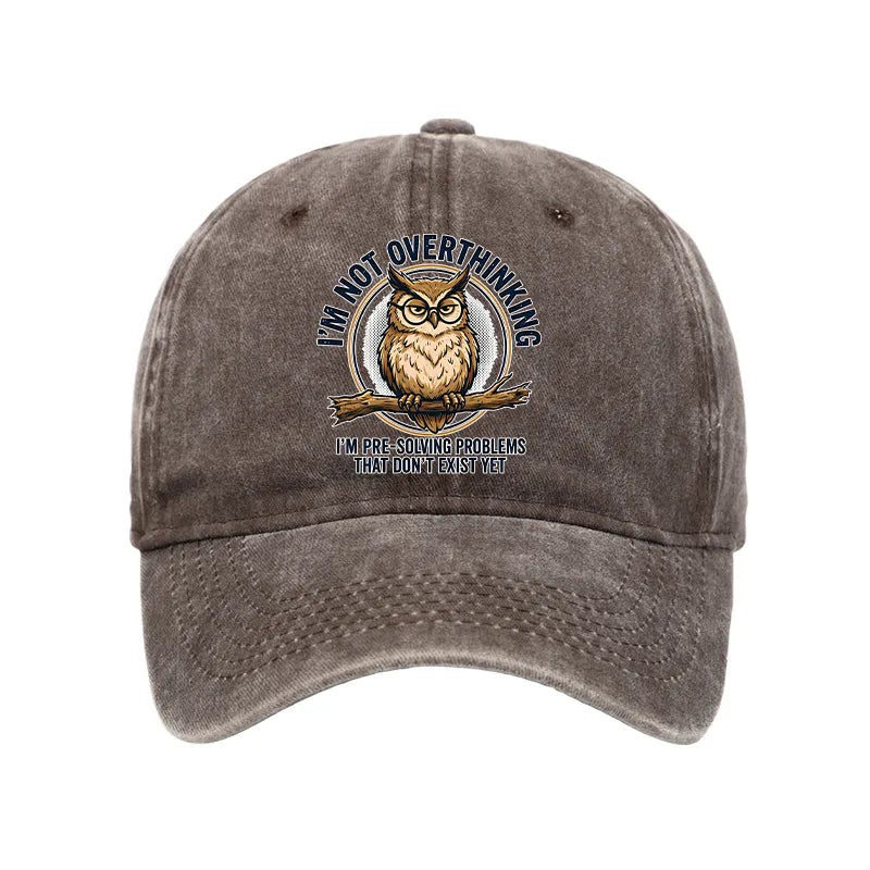 Kyoto-Lion Overthink Master Owl Washed Cap