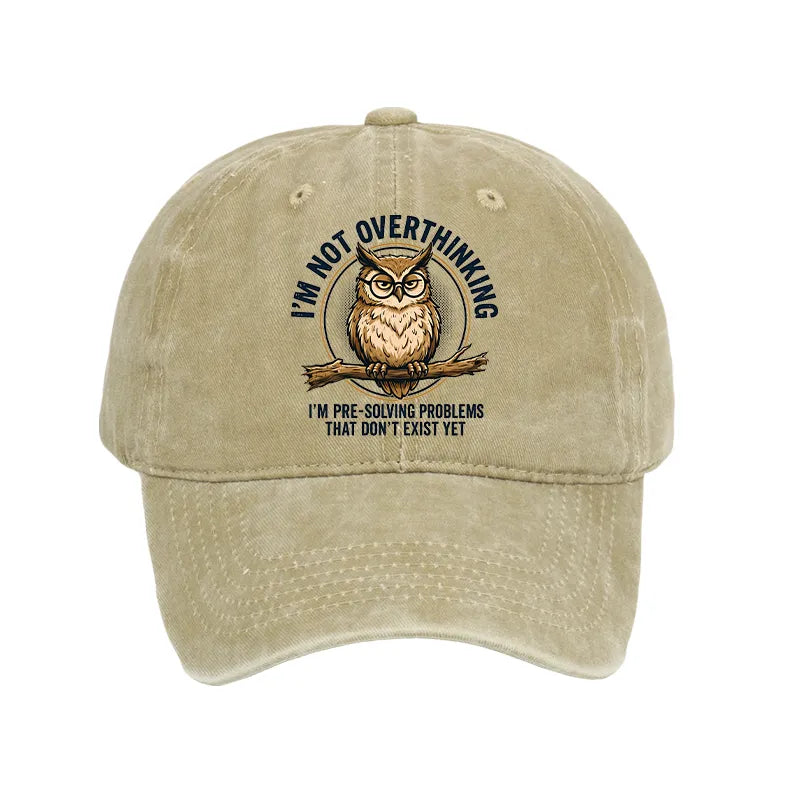 Kyoto-Lion Overthink Master Owl Washed Cap
